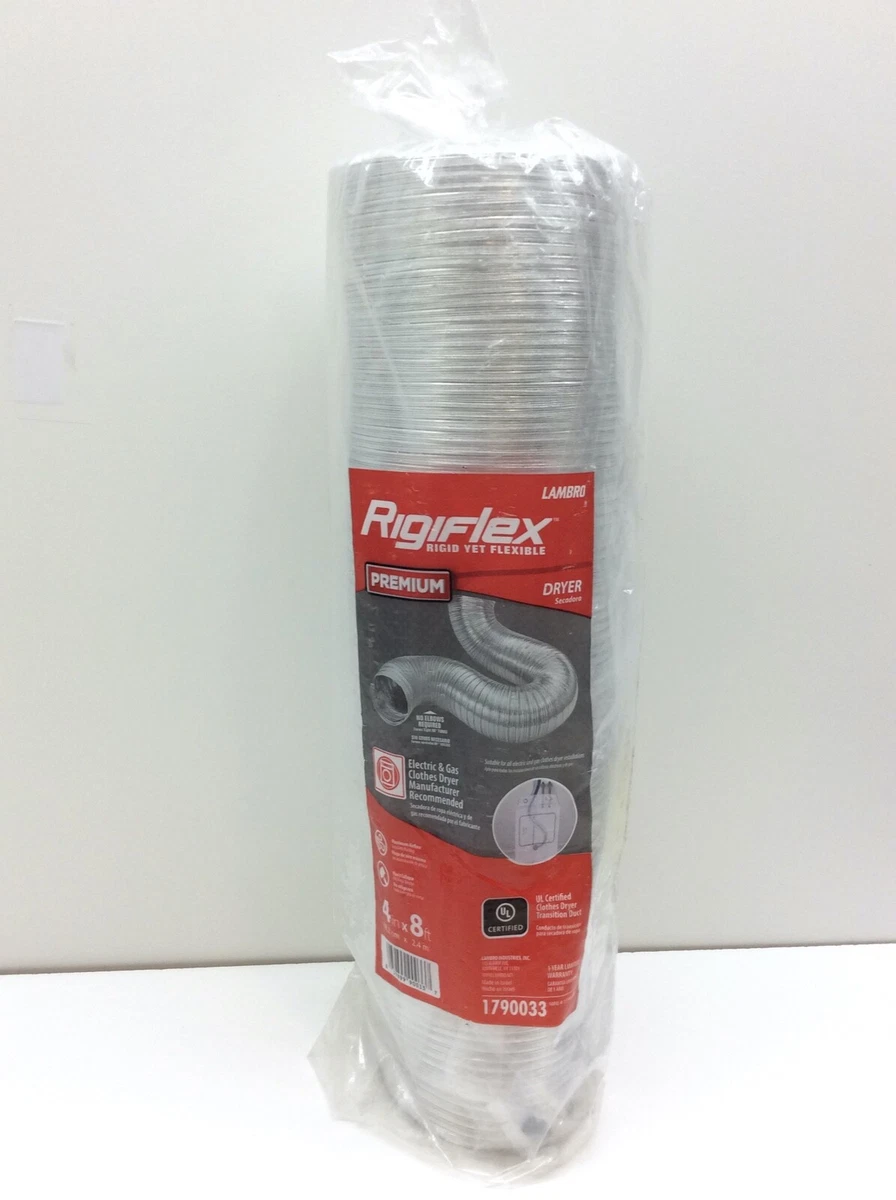 Lambro Rigiflex 4in x 96in Aluminum Semi-rigid Flexible Duct | eBay