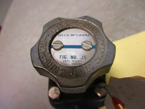 Diaphragm Valve HILLS MCCANNA 1/2" FNPT Solid PVC Body CI Bonnet TFE Diaphragm - Picture 8 of 12