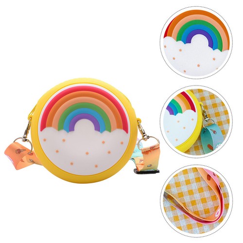Rainbow Coin Purse Child Baby Girl Cross Body Tote Bag Small Crossbody - Picture 12 of 12