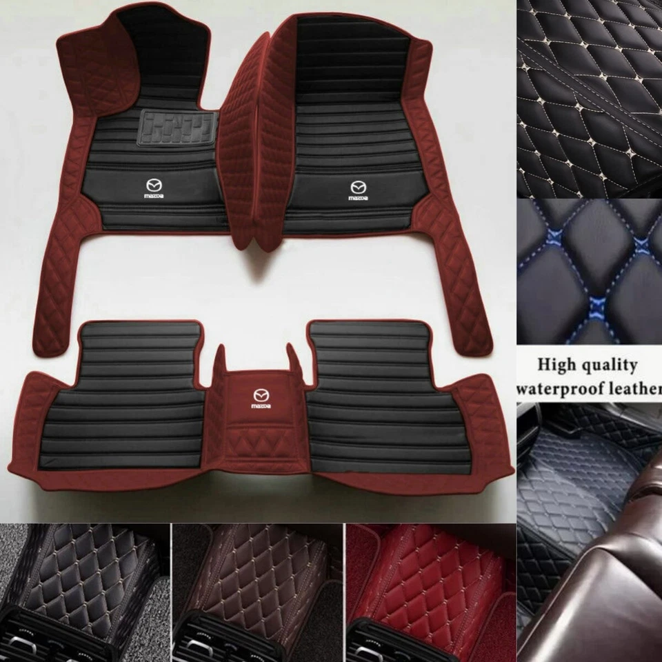 Alfombrillas impermeables para coche Mazda MPV 2000-2006 almohadilla automática personalizada de lujo Foto 3 de 4