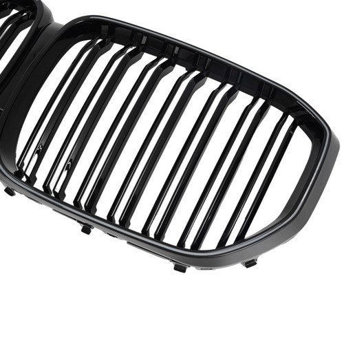 LED Light Grill Front Bumper Kidney Grille Gloss Black For BMW X5 G05 2019~2023 - Picture 11 of 12