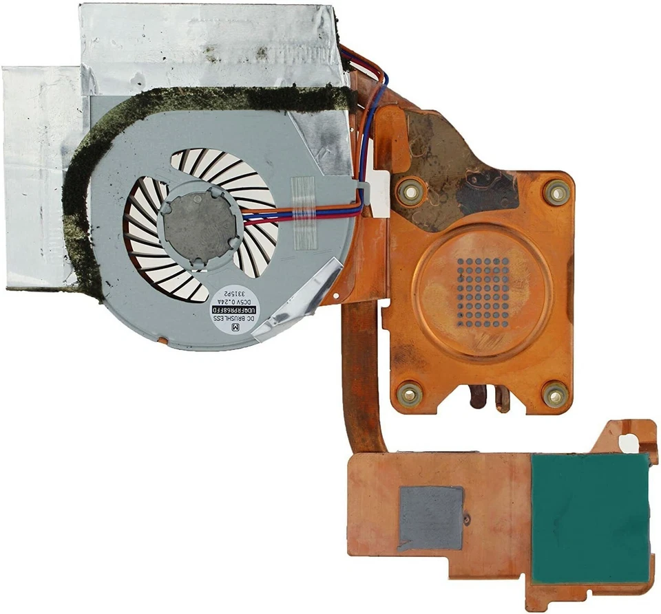 ✅ Genuine ✅ Lenovo Thinkpad T61 T61P 14.1" wide fan CPU heatsink 44C0557 44C0558 - Image 2 of 2