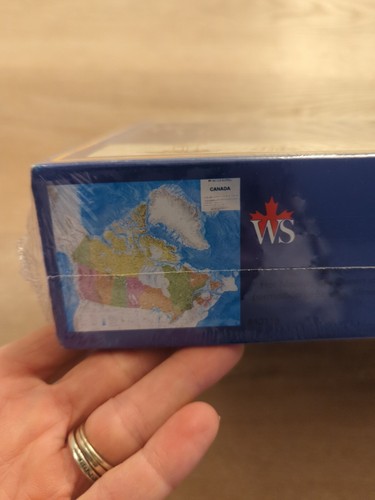 Vintage Map Of Canada 300 Piece Jigsaw Puzzle - Waddington Sanders - 35" X 22" - Picture 3 of 4