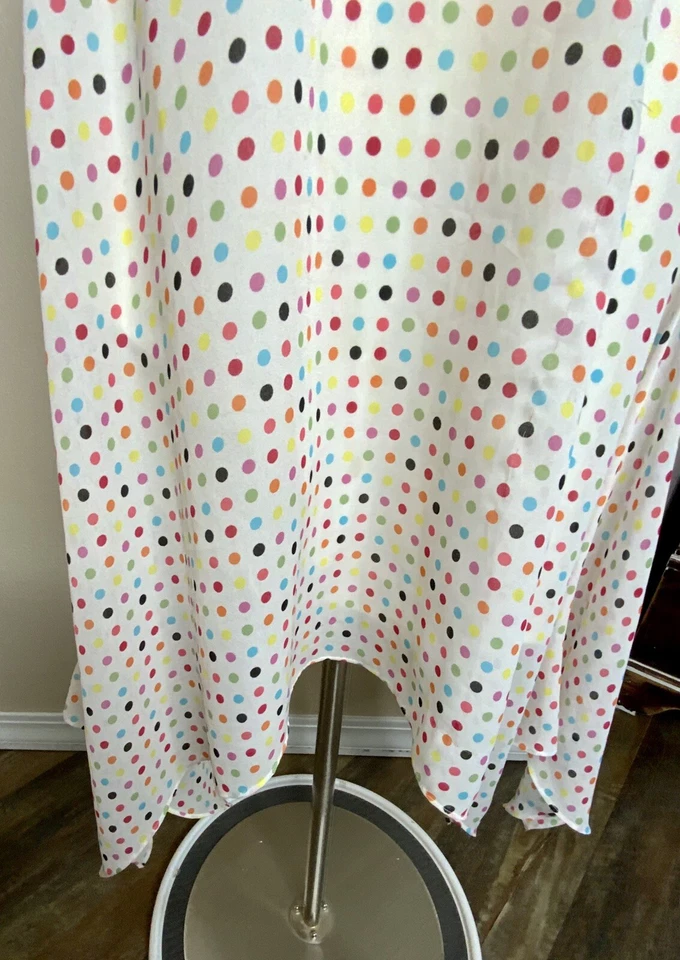 Pierre Cardin Women’s Rainbow Polka Dot Flailed Flirty Skirt 10 Petite 10P Euc - Image 3 of 4