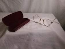 Vintage Shuron Ful-Vue 1/10 12 K GF with round bifocals. Fancy gold rims. 