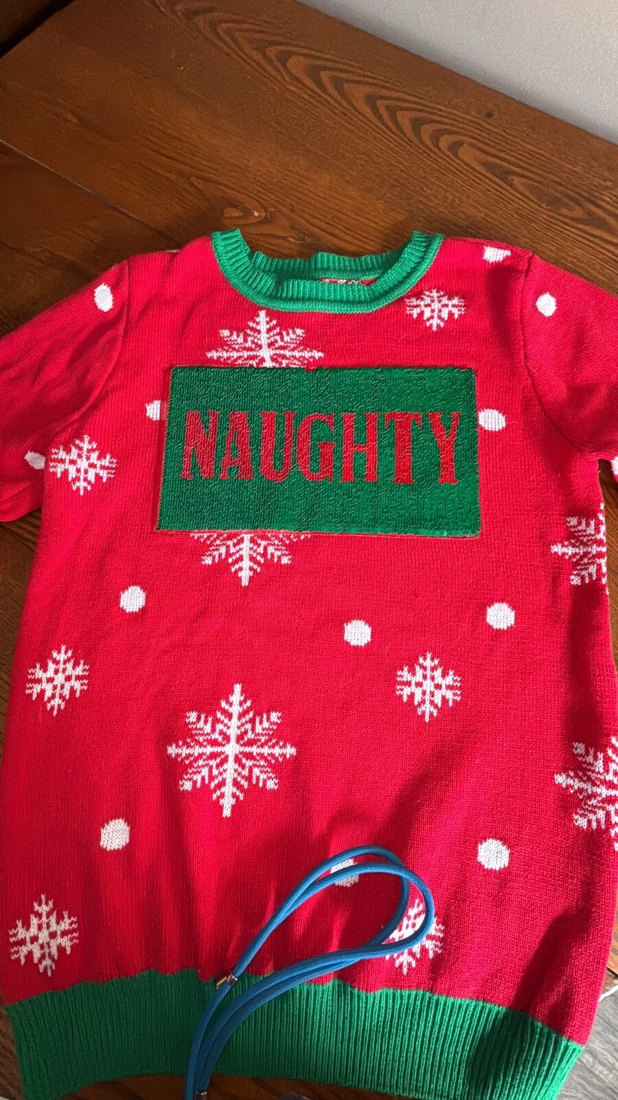 To Be Jolly Christmas Pullover Sweater Naughty Nice Changeable Sweater Medium