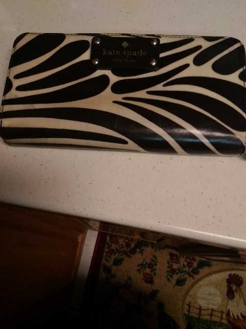 kate spade zebra wallet