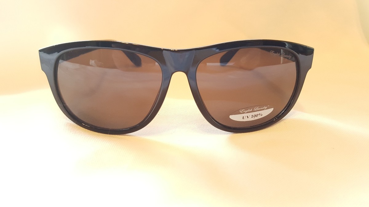 English Laundry Sunglasses Black Frame Men Women Aviator UV 