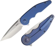 VDK Knives Wasp Folding Knife 3.5" Bohler M390 Steel Tanto Blade Titanium Handle