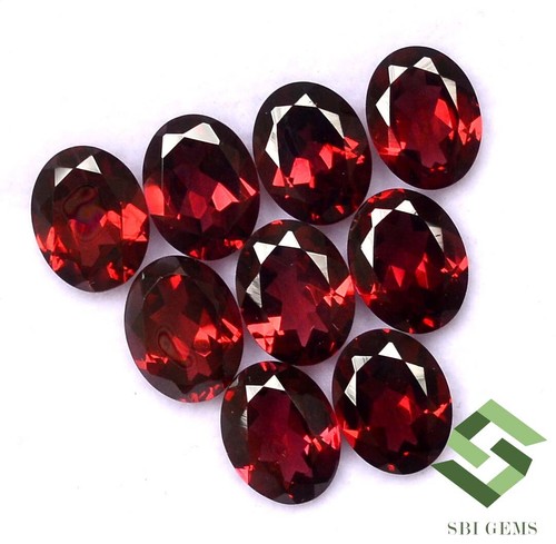 18.94 CTS Natural Pink Garnet Oval Cut 9x7 mm Lot 09 Pcs Untreated Loose Gems - Picture 4 of 4
