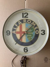 1960’s ALFA ROMEO DEALERSHIP WALL CLOCK Sold As Is