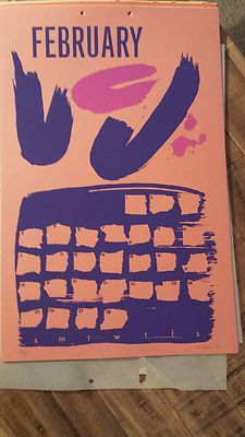 1973 Calendar by 12 Various Artists / All Artists Signed Their Month 8/50  Copies | eBay