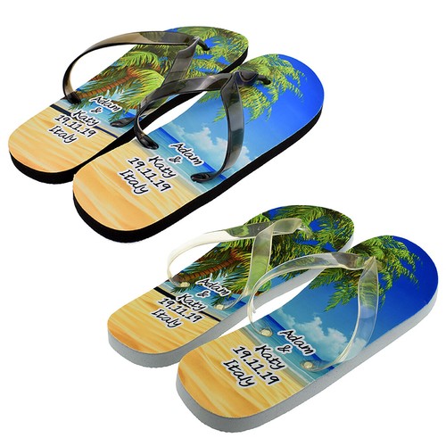 personalised wedding flip flops