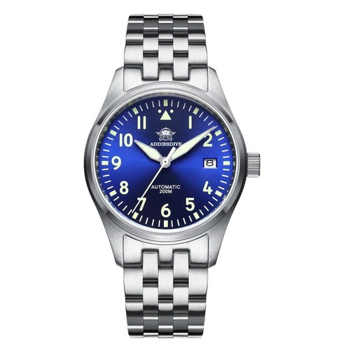 Addies Dive Pilot Watch Automatic Mechanical Diver Watch Luminous men's  watch | eBay