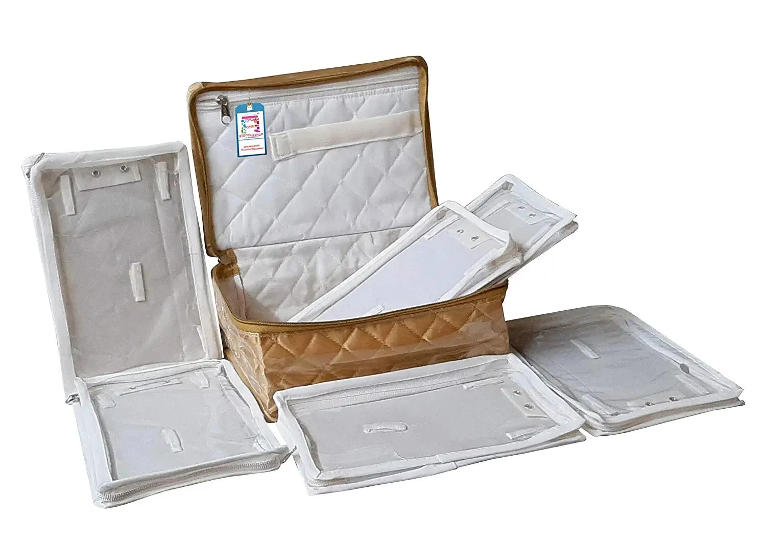 Jewelry Gift Boxes Satin Earring Ring Necklace Pendant Storage Cases Wedding Bag