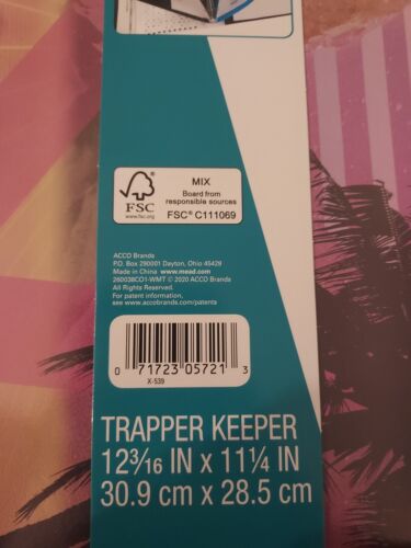 Neu Mead Trapper Keeper 1" Ringe Mappe 2021 Sunset 80er 90er Style Mappen - Bild 2 von 5
