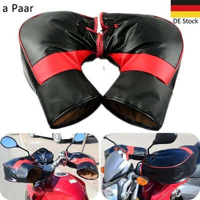 MARKENLOS Motorrad Handschuhe Lenkerstulpen Roller Handwärmer Hand Muffs Winter Wärmer DE