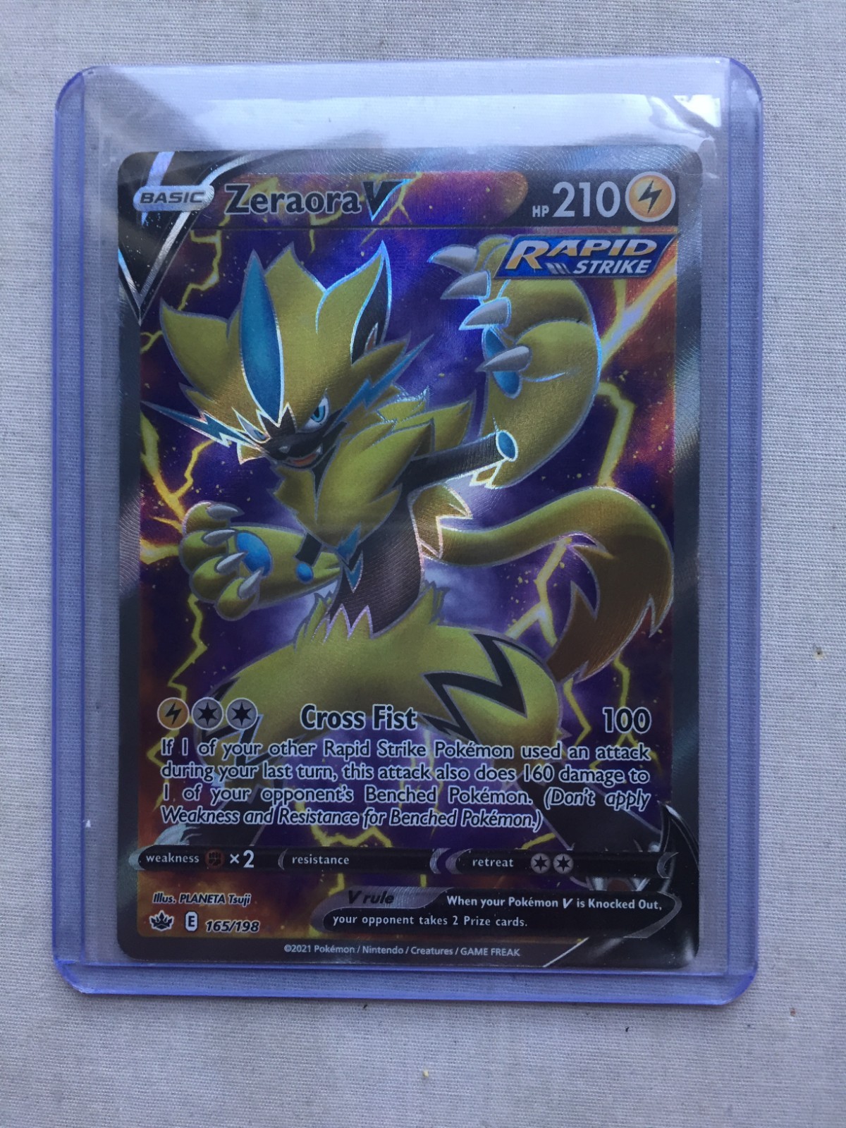 Zeraora V (Full Art) - SWSH06: Chilling Reign (SWSH06) Pokemon Card