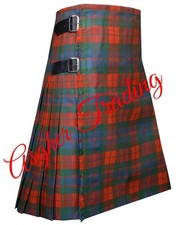 Clan Fraser Ancient Tartan Kilt, Handmade Traditional 8 Yard kilts  Custom Size