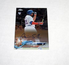 2018 Topps Chrome Rookie Autograph Dominic Smith  Mets RC Auto