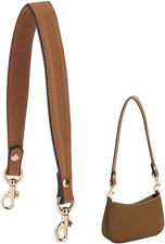 Genuine Leather Purse Strap, Handbag Strap Bag Strap with Buckle for Handbag Bri