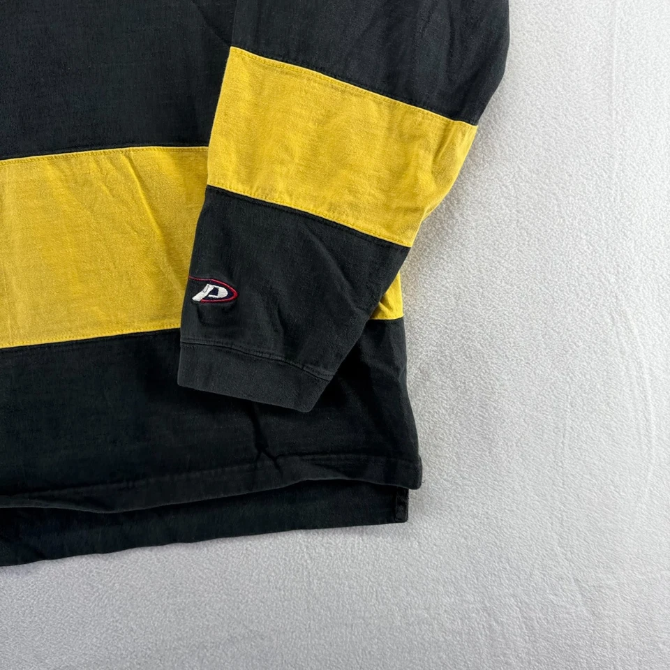 Vintage Wichita State Rugby Shirt mens XL Black Yellow Shockers Embroidered Logo - Image 3 of 4