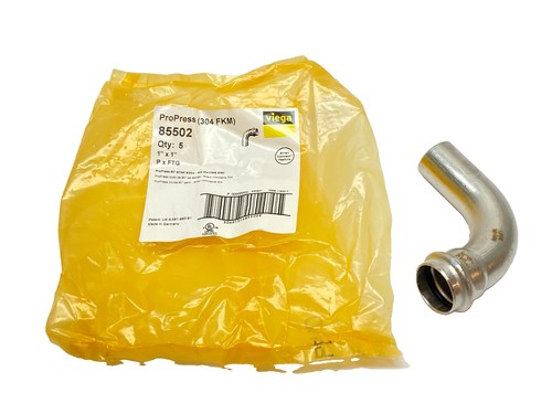 Viega 85502 ProPress 90 Degree Street Elbow 1" x1" P x FTG