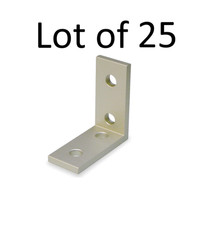 Lot of 25 Tall Inside Corner Bracket 10 Series 4 Hole_8020 Equivalent P/N 4115