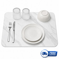 Quick Dry Stone Dish Drying Mat Absorbent Kitchen Counter Pad