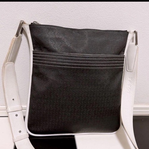 LOEWE Anagram Nylon Shoulder Bag Women's Crossbody Adjustable Authentic