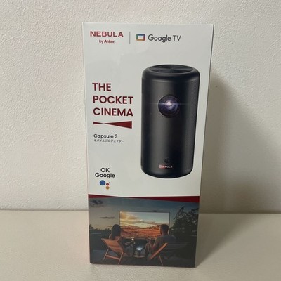 Anker Nebula Capsule 3 Smart Mini Projector 1080P Dolby Android Google TV Home