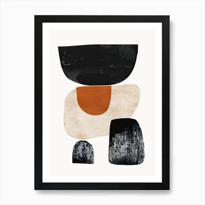 Tehran Stone Park Bauhaus Minimalis Framed Wall Art Poster Canvas Print Picture