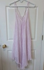 FREE PEOPLE Intimnately Women Purple White Strap Asymetrical Resort Dress S