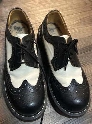 Dr Martens - 3989/34 Bex Smooth B/W Leather Brogue Unisex Shoes Size 5