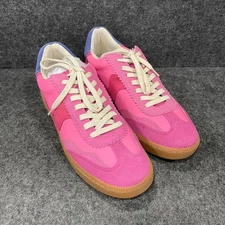 DOLCE VITA Notice Lace-Up Sneakers Women's Size 8.5 Pink Suede