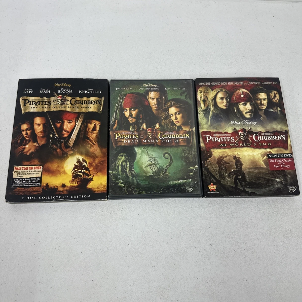Pirates of the Caribbean Collector's Edition DVDs & Blu-ray Discs
