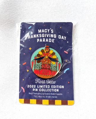 Macy s Thanksgiving Day Parade 2022 I Was In It pin Float Crew NEW