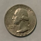 1964 Washington Quarter Silver D (Denver) Uncertified Circulated Ungraded  (A18)