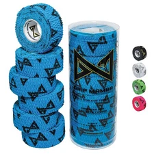 3 Rolls Blue 1 inch Elastic Athletic Finger Tape for Sports Golf Tennis