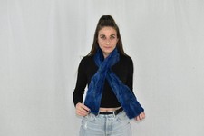 Mink Fur Scarf  Warm Fur Scarf  Blue Fur Scarf  Winter scarf