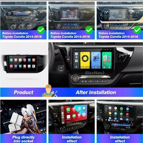 *VIVID* Toyota Corolla 2014, 2015, 2016 Car Stereo Radio Android/Carplay GPS BT - Picture 9 of 10