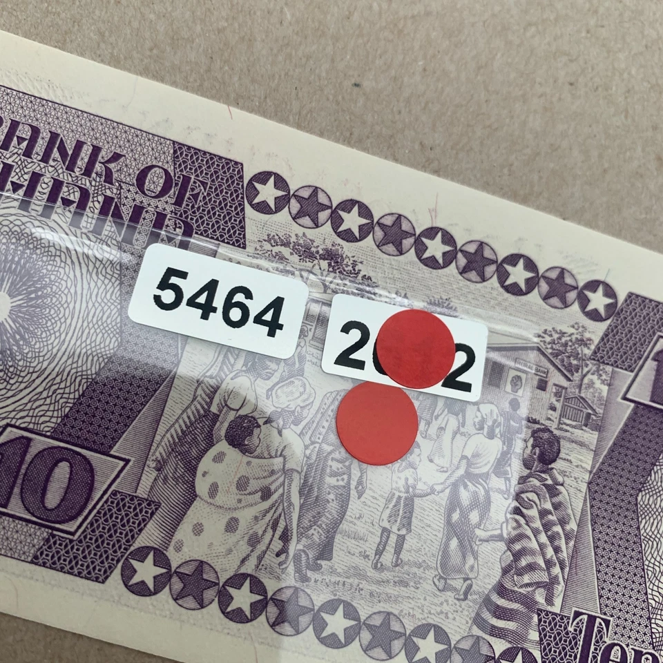 Ghana 10 Cedi Banknote 1984 Ghanian Revolutionaries Currency Colorful Note - Image 4 of 4