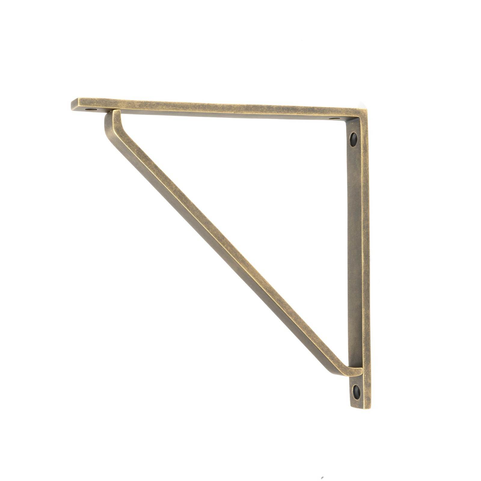 From The Anvil 51118 Burnished Brass Barton Shelf Bracket (200mm x 200mm)