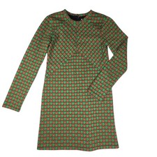 Anthropologie Maeve Dress Womens Sz XS Jacquard Shift Cutout Mini Dress