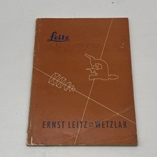 Leitz - ERNST LEITZ WETZLAR vintage catalog