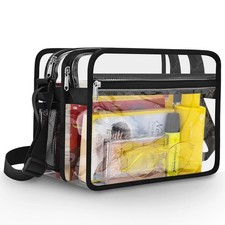 Mildbeer 2-Compartment Clear Stadium Messenger Bag for Concerts, Games  Events