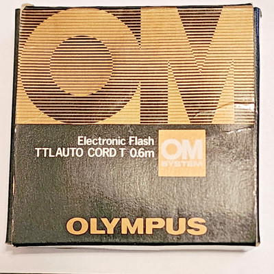 Olympus OM System Electronic Flash TTL Auto Cord T 0.6m New Old Stock