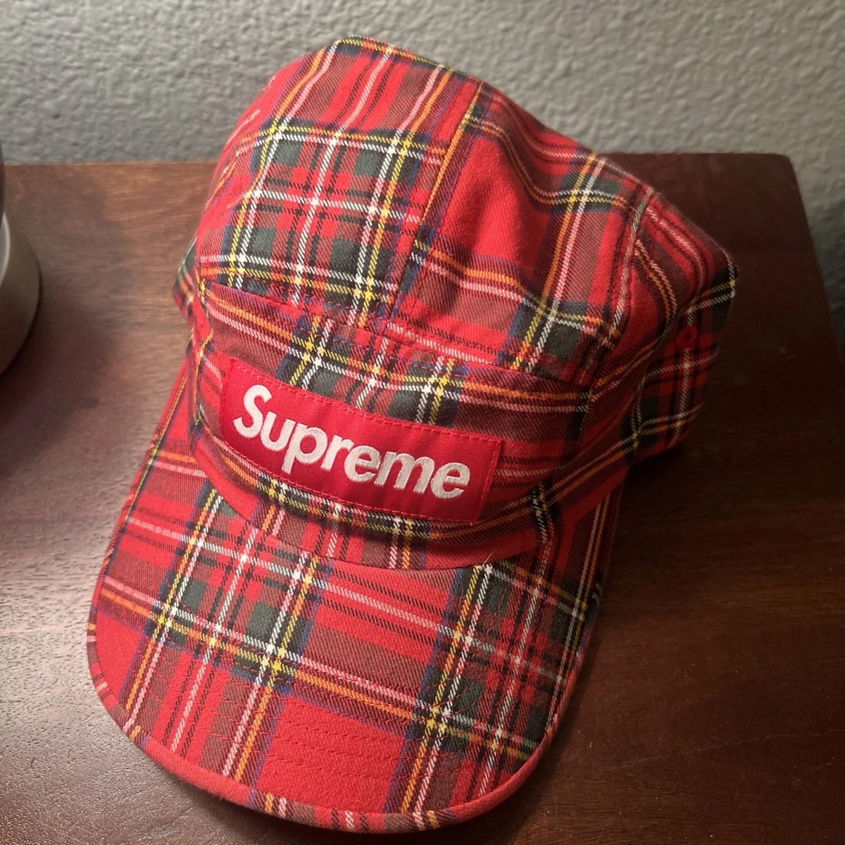 Supreme Plaid Camp Cap for sale - eBay