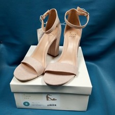A New Day AS149 Ema Women's Blush Micro Suede Strappy Sandal Size 6 in Box