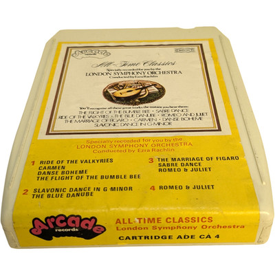 NEW PADS&SPLICE! LONDON SYMPHONY ORCHESTRA AllTime Classics B+ 8-track cartridge